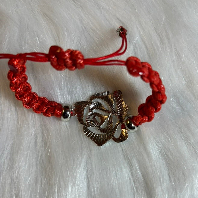Antique Silver Rose Bracelet -4 colors