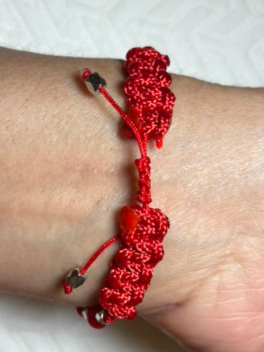 Breaded sea design bracelet.
