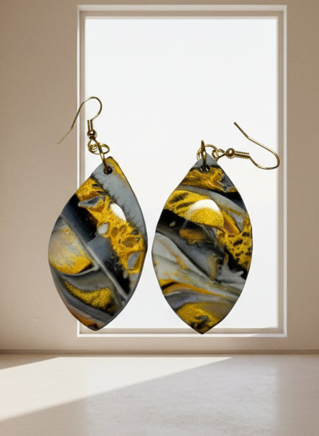 Big clay earrings