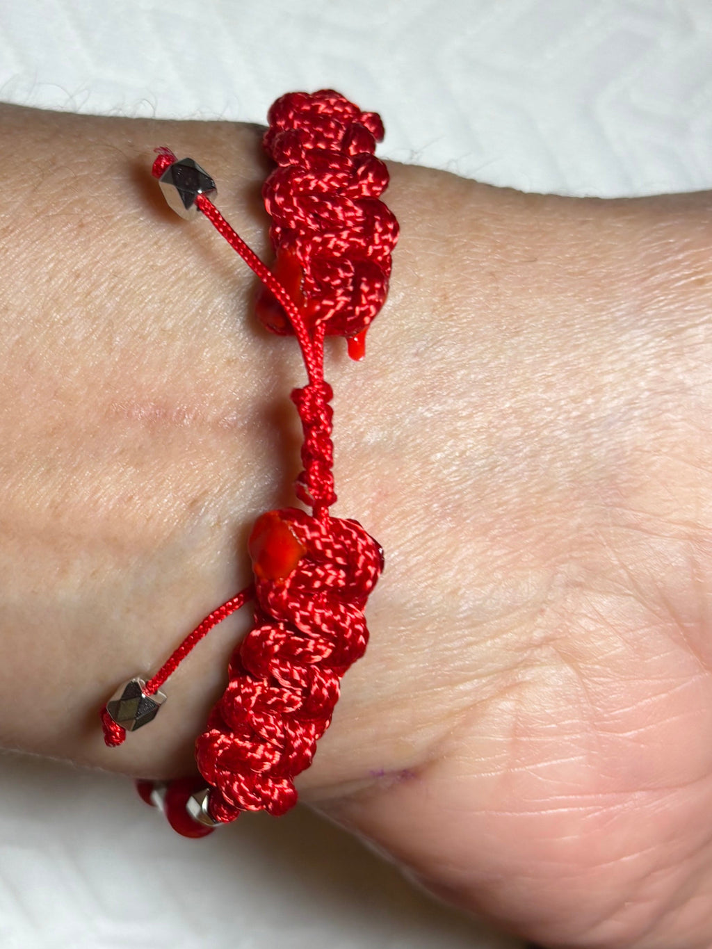 Braided design bracelets with two crosses